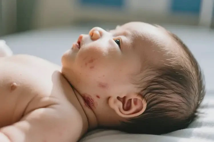 寶寶脖子偶爾長(zhǎng)濕疹不管它會(huì)自己自愈嗎(圖2)