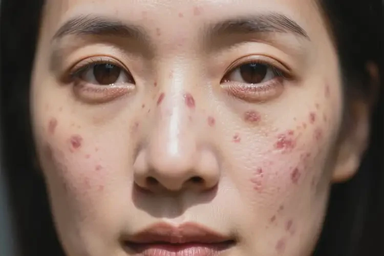 女人臉上有濕疹不管它會(huì)自己自愈嗎(圖2)