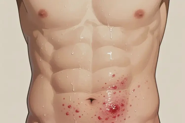 男性肚子上起濕疹可不可以徹底自愈(圖2)