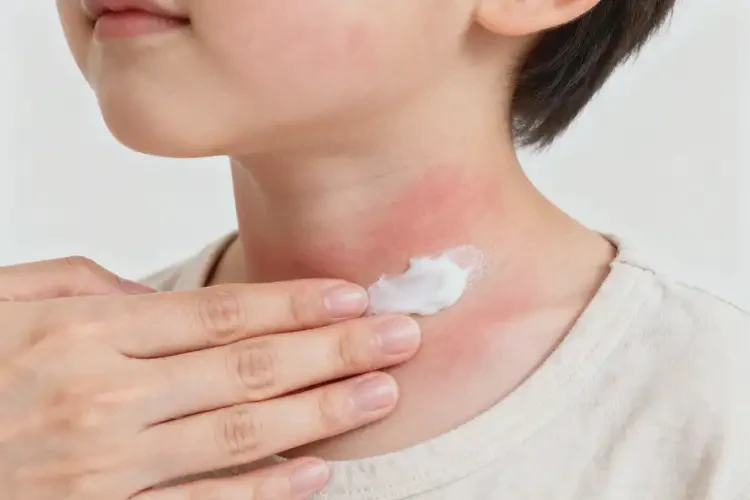 兒童脖子上經(jīng)常起濕疹可以徹底自愈嗎(圖1)