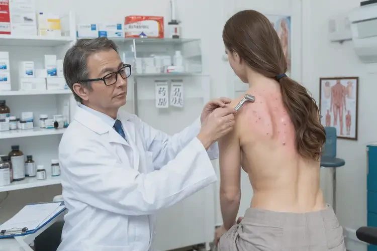 女性脖子上长湿疹能靠自己自愈吗(图1)