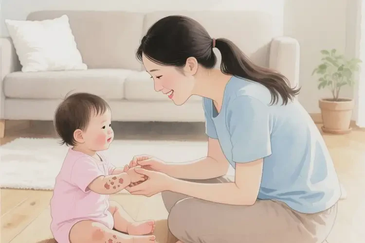 幼兒手上有濕疹能徹底自愈嗎(圖3)