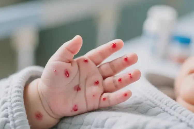 新生兒手上經(jīng)常起濕疹不管它會(huì)自己自愈嗎(圖3)