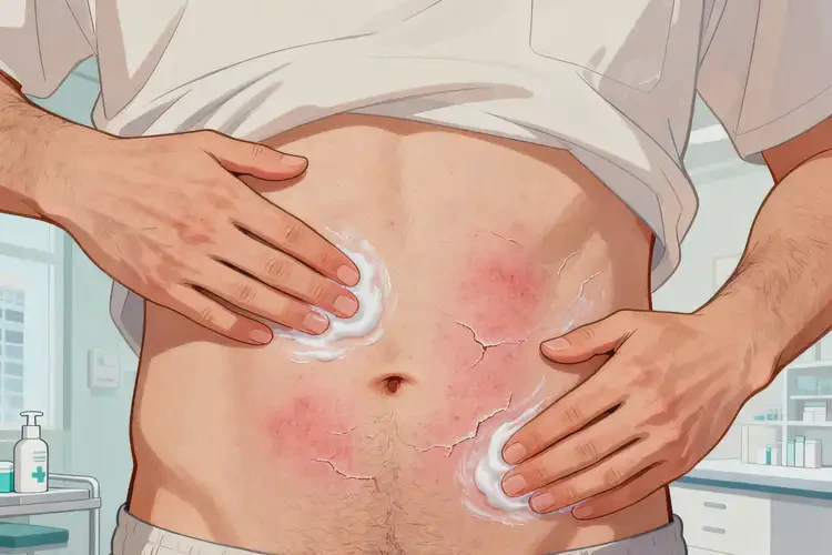 男生肚子上容易起濕疹可以徹底自愈嗎(圖1)