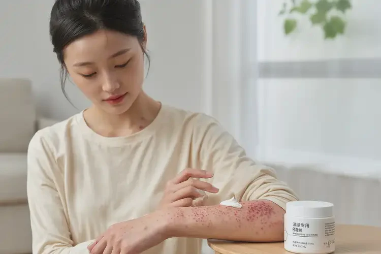 女人手臂容易長濕疹不管它會(huì)自己好嗎(圖3)