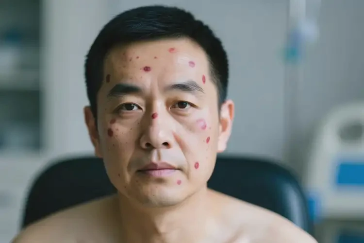 男人臉上經常長濕疹不管它會自己好嗎(圖1)