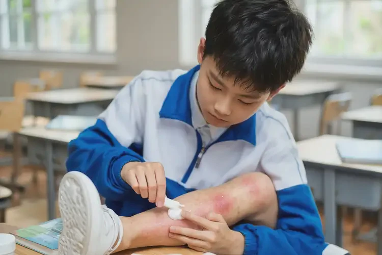 中学生小腿上长湿疹不管它会自己痊愈吗(图3)