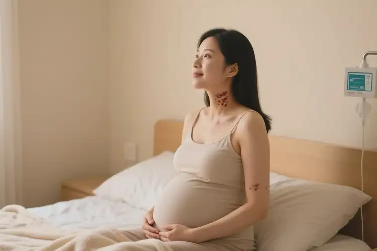 產(chǎn)婦脖子上長(zhǎng)濕疹不管它會(huì)自己自愈嗎(圖4)