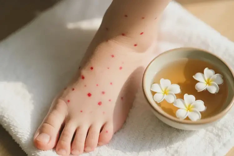 女生腳上偶爾起濕疹可以徹底自愈嗎(圖2)