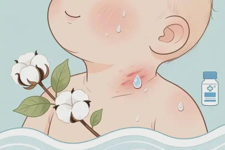 小兒脖子偶爾長濕疹可以徹底自愈嗎(圖2)