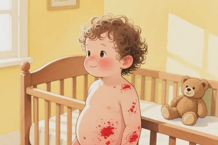 幼兒肚子上容易長(zhǎng)濕疹不管它會(huì)自己好嗎(圖2)