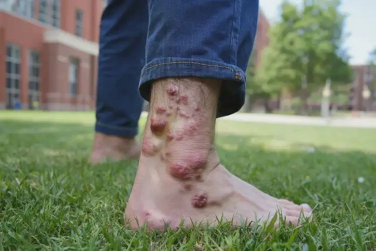 大學(xué)生小腿上偶爾起濕疹不管它會(huì)自己痊愈嗎(圖2)