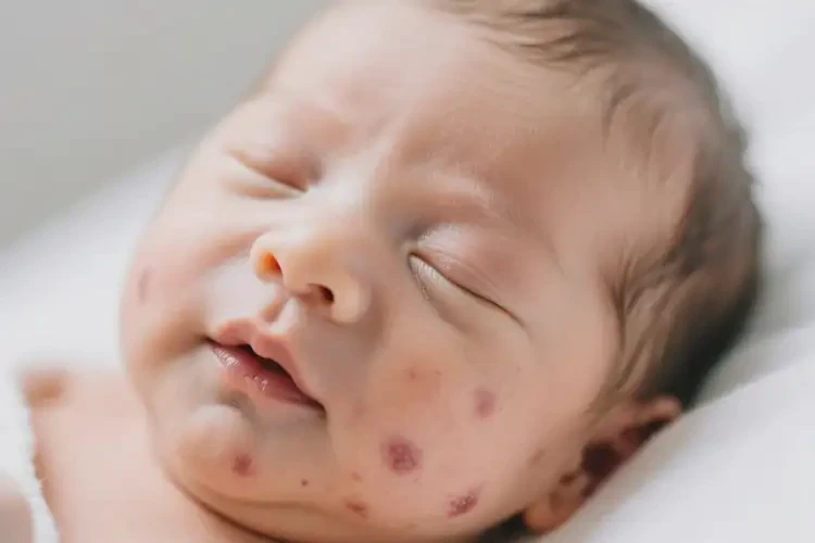 新生兒面部出現(xiàn)濕疹能靠自己自愈嗎(圖2)