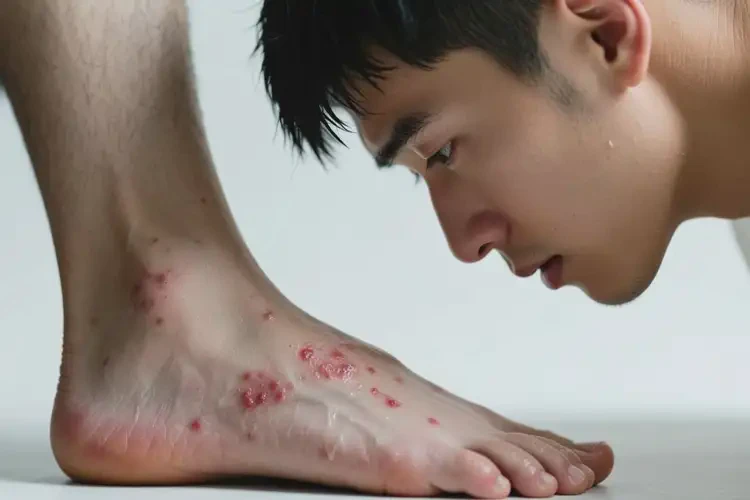 青年人腳上長濕疹不管它會自己痊愈嗎(圖3)
