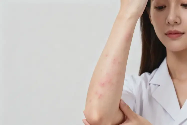 女性手臂容易起濕疹不管它會(huì)自己自愈嗎(圖3)