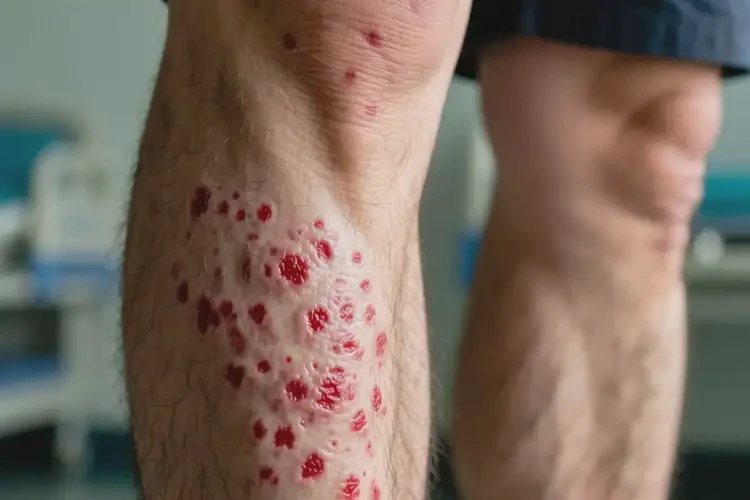 男性小腿長(zhǎng)濕疹不管它會(huì)自己痊愈嗎(圖4)