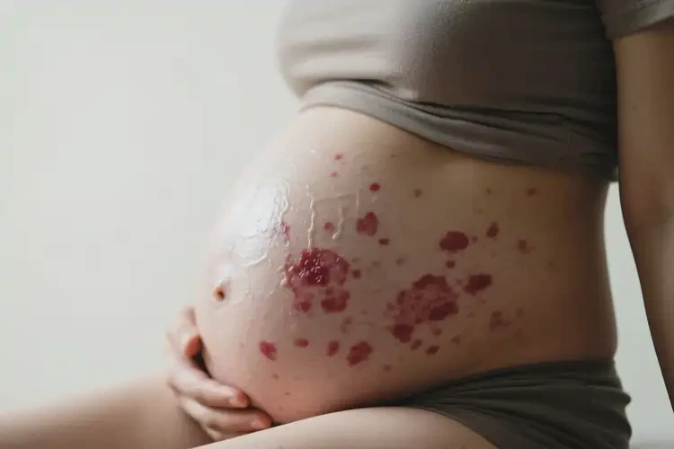 產婦肚子上有濕疹能靠自己自愈嗎(圖1)