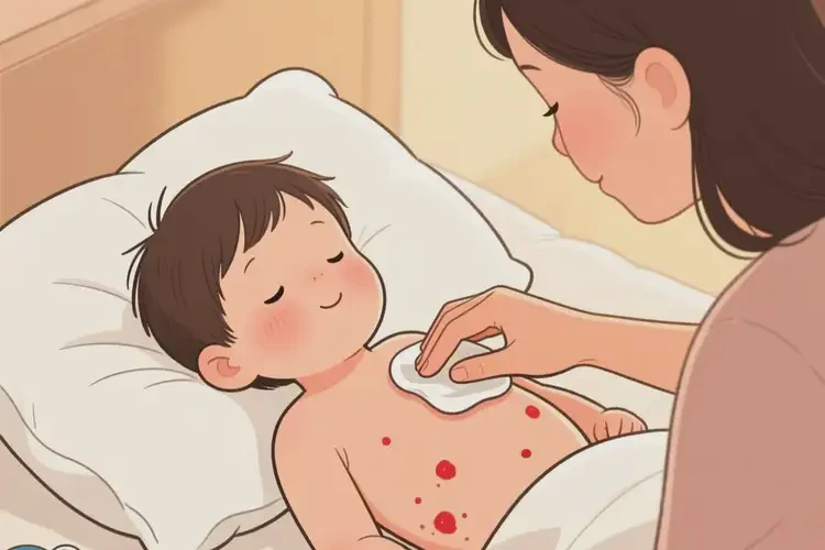 小孩肚子容易起濕疹不管它會(huì)自己痊愈嗎(圖3)