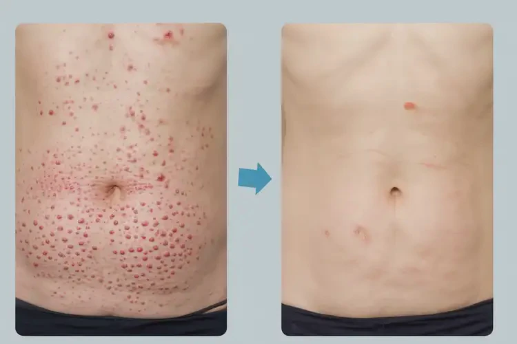 大學(xué)生肚子上出現(xiàn)濕疹不管它會(huì)自己痊愈嗎(圖2)