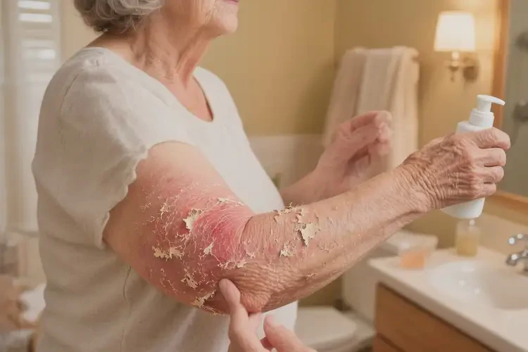 老年人手臂上容易长湿疹不管它会自己自愈吗(图4)