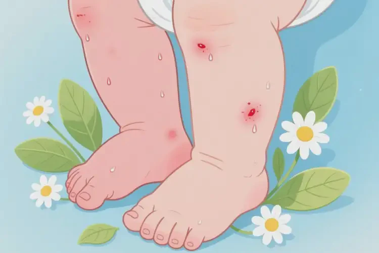 寶寶小腿容易起濕疹可不可以徹底自愈(圖2)