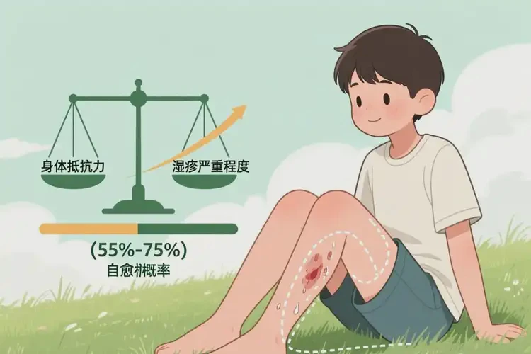 青少年小腿上容易起濕疹不管它會自己自愈嗎(圖1)