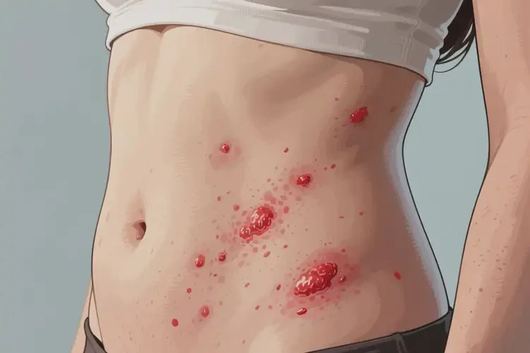 女人肚子上偶爾起濕疹可以徹底自愈嗎(圖3)