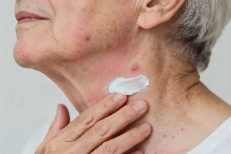 高齡老人脖子上長(zhǎng)濕疹能不能徹底自愈(圖1)