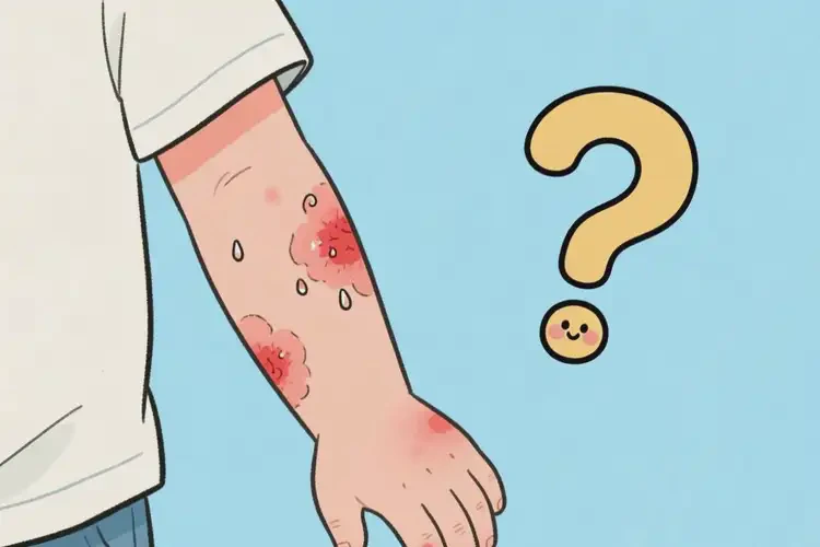 小兒手臂經(jīng)常長濕疹不管它會自己自愈嗎(圖2)