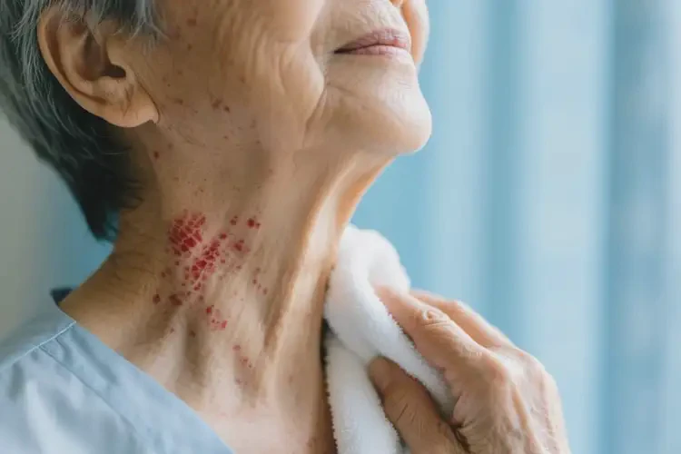 老年人脖子出湿疹可不可以彻底自愈(图3)