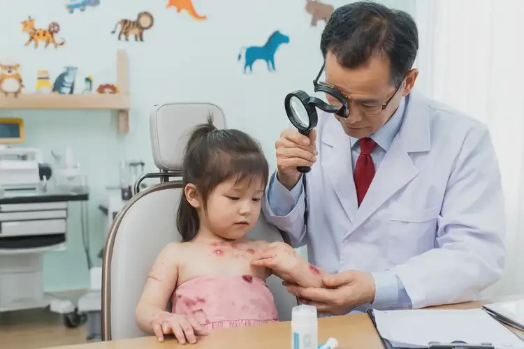 兒童脖子上偶爾長濕疹不管它會自己好嗎(圖2)