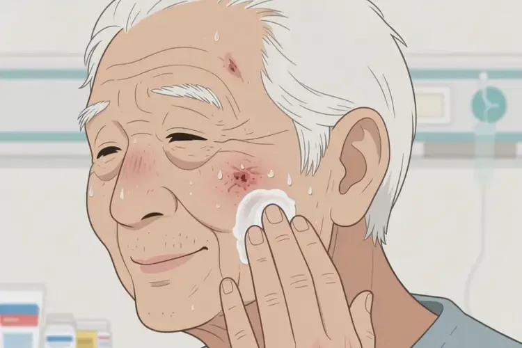 老人面部容易長濕疹可以徹底自愈嗎(圖4)