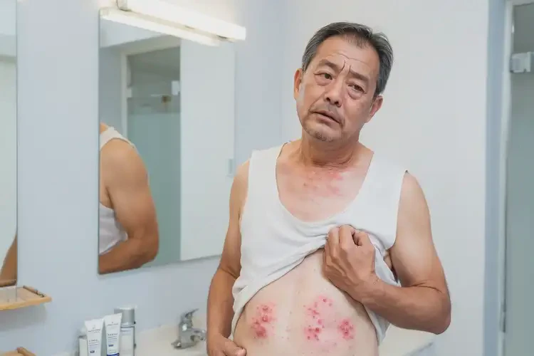 男性肚子偶爾起濕疹能夠徹底治愈嗎(圖4)