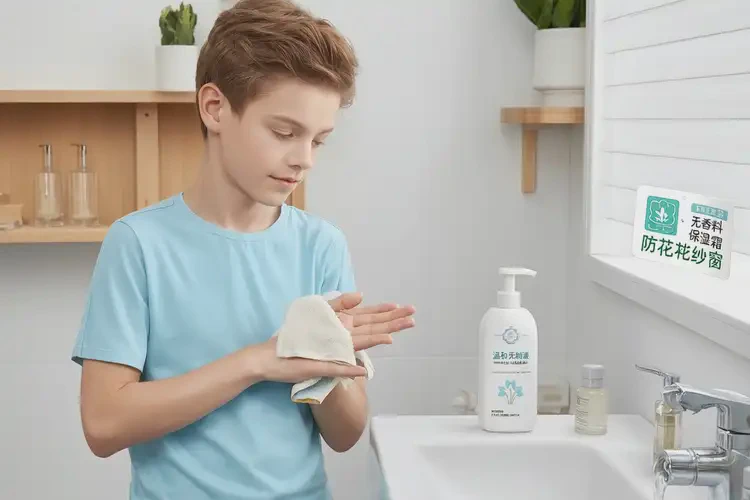 青少年面部起濕疹可以徹底自愈嗎(圖1)