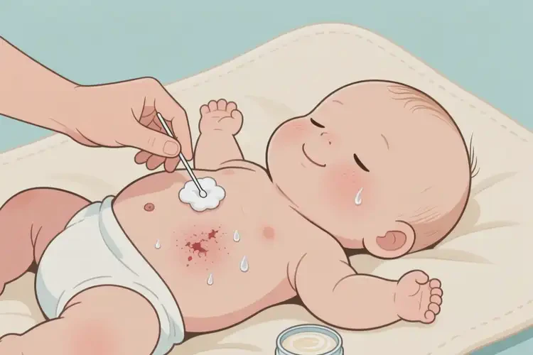 寶寶肚子上有濕疹能夠徹底治愈嗎(圖3)