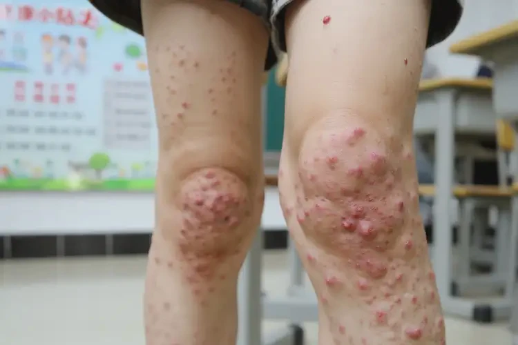 小學(xué)生大腿出濕疹不管它會(huì)自己自愈嗎(圖3)
