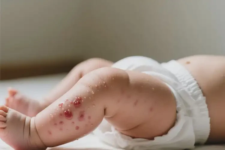 嬰兒大腿有濕疹不管它會自己自愈嗎(圖1)