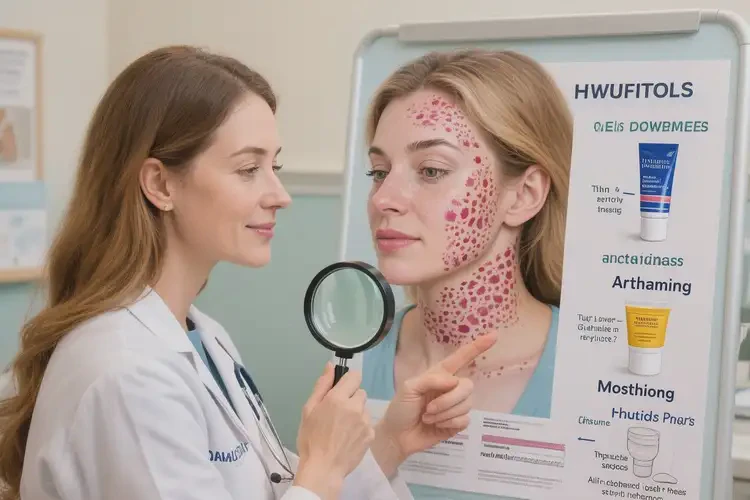 女生脖子長濕疹可不可以徹底自愈(圖1)