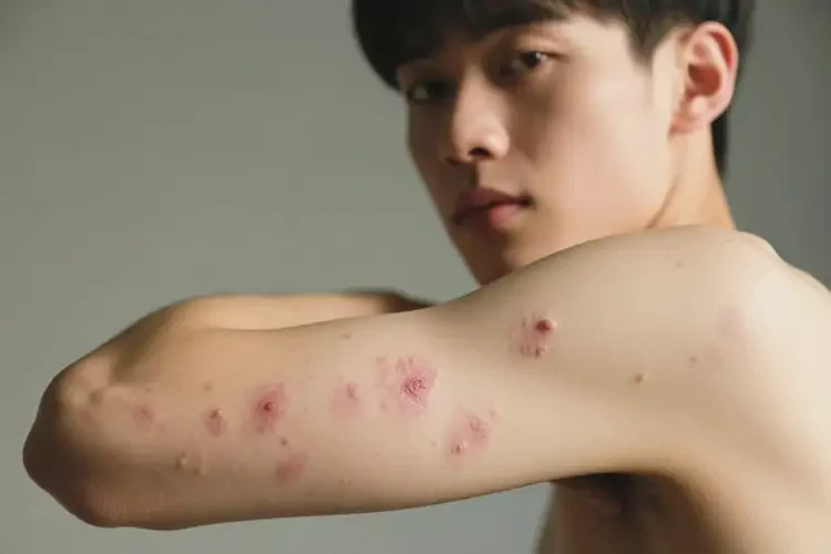 青年人手臂長(zhǎng)濕疹可不可以徹底自愈(圖3)