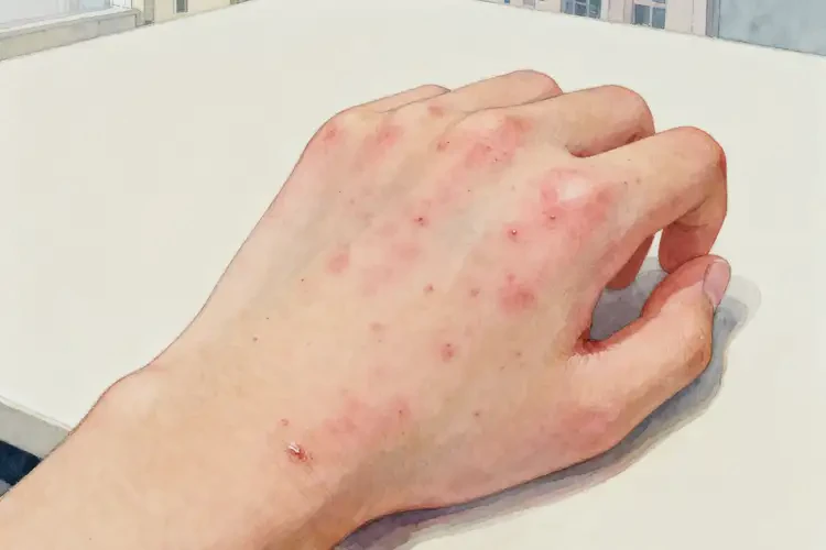 中學(xué)生手上容易起濕疹可以徹底自愈嗎(圖1)