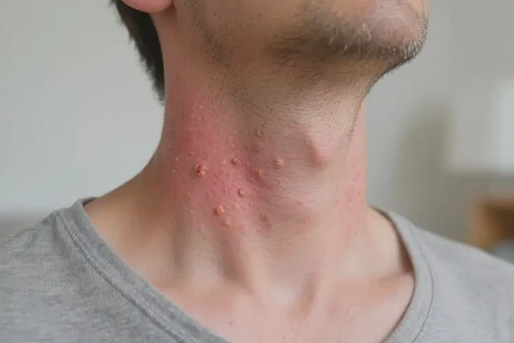 男生脖子上出濕疹不管它會(huì)自己好嗎(圖4)