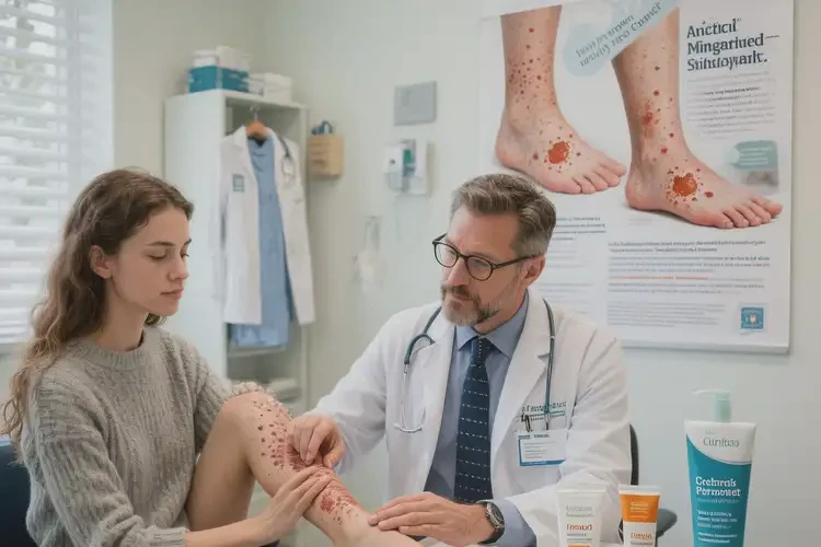 大學(xué)生腳上容易長濕疹不管它會自己痊愈嗎(圖1)