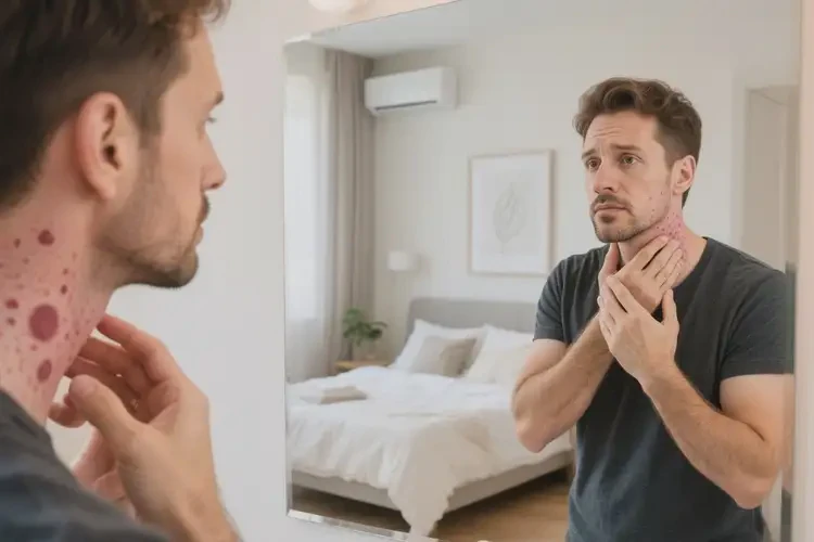 男生脖子容易長濕疹能徹底自愈嗎(圖2)