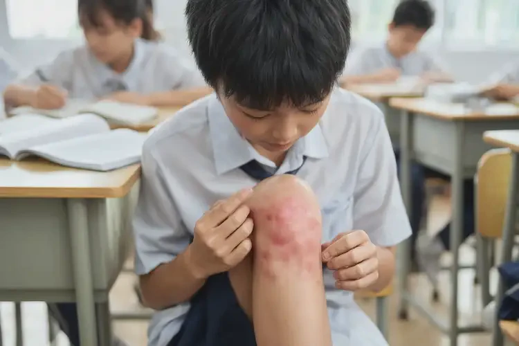 中学生小腿上长湿疹不管它会自己痊愈吗(图4)