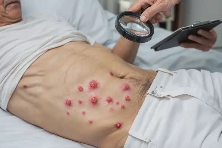 老年人肚子有濕疹不管它會(huì)自己自愈嗎(圖4)