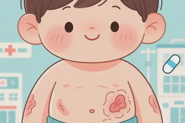 兒童肚子起濕疹不管它會(huì)自己好嗎(圖4)
