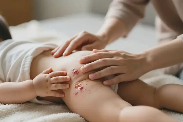 少兒屁股上容易起濕疹可以徹底自愈嗎(圖3)