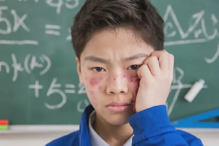 中學(xué)生面部容易起濕疹不管它會自己痊愈嗎(圖4)