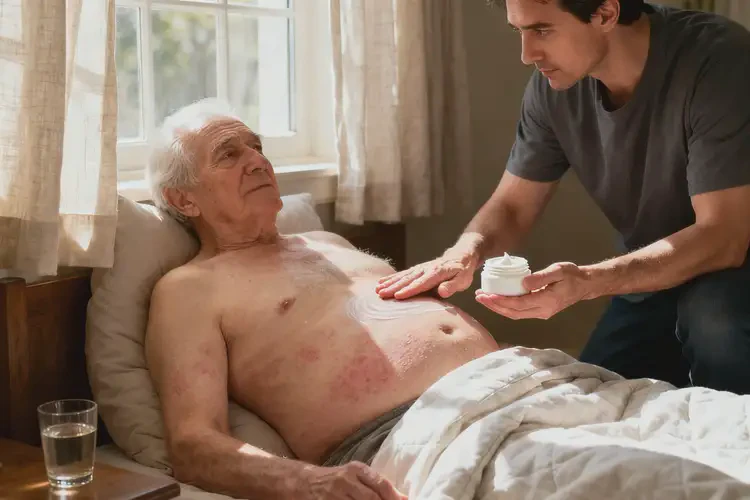 高齡老人肚子上有濕疹不管它會自己好嗎(圖2)