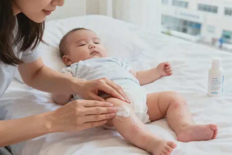 新生兒小腿上經(jīng)常起濕疹能徹底自愈嗎(圖2)